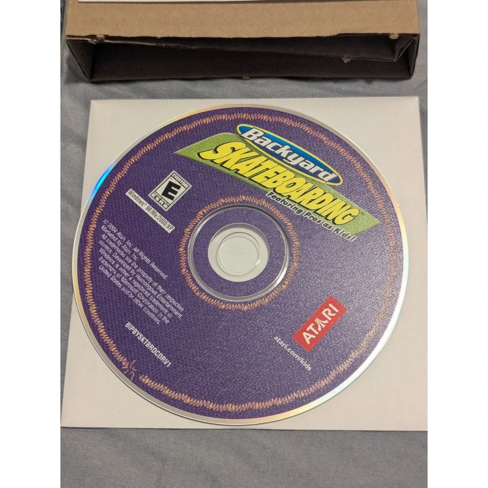 Backyard Skateboarding Video Game PC Atari w/ Andy Macdonald 2004 Tested/Working